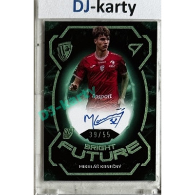 2025/26 Sportzoo Chance Liga 1. série #BFS-MK Mikuláš Konečný Bright Future Green Auto 39/55