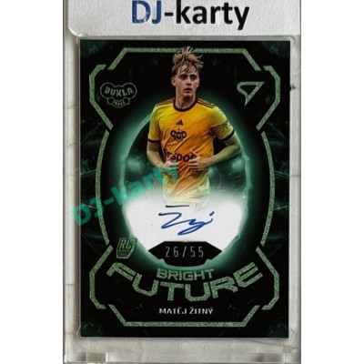 2025/26 Sportzoo Chance Liga 1. série #BFS-MZ Matěj Žitný Bright Future Green Auto 26/55