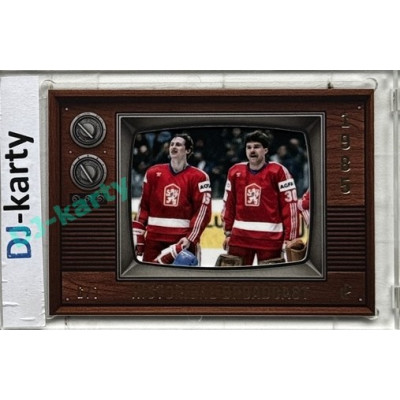 LC Legacy collection 1985 #HB-69 Antonín Stavjaňa, Jaromír Šindel, Jiří Králík, Jaroslav Benák, Jiří Hrdina Historical Broadcast Velvet Platinum 6/7