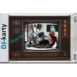 LC Legacy collection 1985 #HB-84 John Vanbiesbrouck, Moe Mantha, Tony Tanti Historical Broadcast Matt Gold 5/7