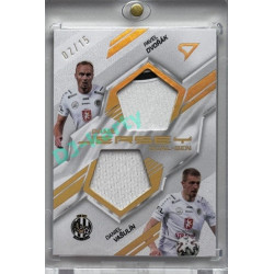 2025/26 Sportzoo Chance Liga 1. série #DG-DV Pavel Dvořák / Daniel Vašulín Duel-gen Game Jersey 02/15