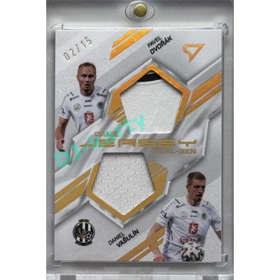 2025/26 Sportzoo Chance Liga 1. série #DG-DV Pavel Dvořák / Daniel Vašulín Duel-gen Game Jersey 02/15