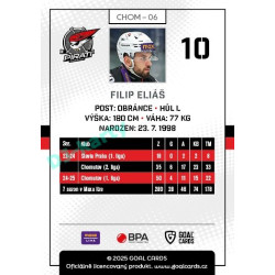 2025/26 Goal Cards Maxa liga #CHOM-06 Filip Eliáš