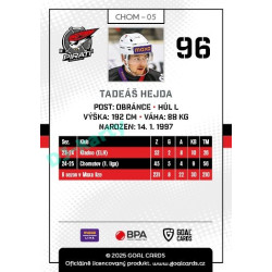 2025/26 Goal Cards Maxa liga #CHOM-05 Tadeáš Hejda