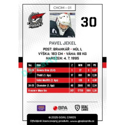 2025/26 Goal Cards Maxa liga #CHOM-01 Pavel Jekel 