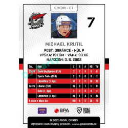2025/26 Goal Cards Maxa liga #CHOM-07 Michael Krutil