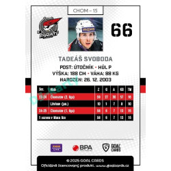 2025/26 Goal Cards Maxa liga #CHOM-15 Tadeáš Svoboda
