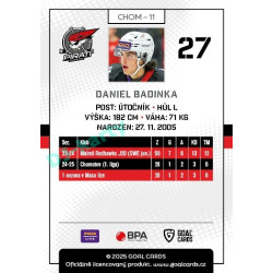 2025/26 Goal Cards Maxa liga #CHOM-11 Daniel Badinka