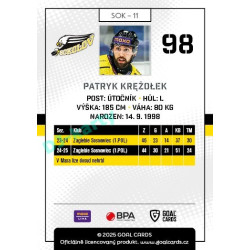 2025/26 Goal Cards Maxa liga #SOK-11 Patryk Krężołek