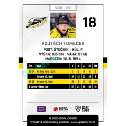 2025/26 Goal Cards Maxa liga #SOK-09 Vojtěch Tomeček