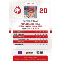 2025/26 Goal Cards Maxa liga #FMI-08 Patrik Volas