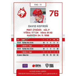 2025/26 Goal Cards Maxa liga #FMI-11 David Kofroň