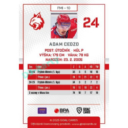 2025/26 Goal Cards Maxa liga #FMI-10 Adam Cedzo