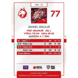 2025/26 Goal Cards Maxa liga #FMI-01 Daniel Dolejš