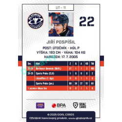 2025/26 Goal Cards Maxa liga #LIT-11 Jiří Pospíšil