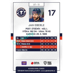 2025/26 Goal Cards Maxa liga #LIT-13 Jan Eberle