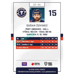 2025/26 Goal Cards Maxa liga #LIT-04 Dušan Žovinec