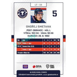 2025/26 Goal Cards Maxa liga #LIT-08 Ondřej Smetana