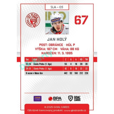 2025/26 Goal Cards Maxa liga #SLA-05 Jan Holý