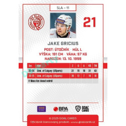 2025/26 Goal Cards Maxa liga #SLA-11 Jake Gricius