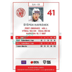 2025/26 Goal Cards Maxa liga #SLA-03 Štěpán Havránek