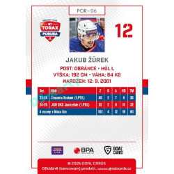 2025/26 Goal Cards Maxa liga #POR-06 Jakub Žůrek