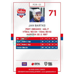 2025/26 Goal Cards Maxa liga #POR-03 Jan Bartko