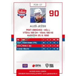 2025/26 Goal Cards Maxa liga #POR-07 Aleš Ježek