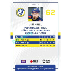 2025/26 Goal Cards Maxa liga #PRE-03 Jiří Krisl