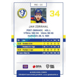 2025/26 Goal Cards Maxa liga #PRE-05 Jan Zdráhal