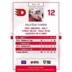 2025/26 Goal Cards Maxa liga #PCE-07 Vojtěch Tvrdík