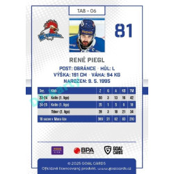 2025/26 Goal Cards Maxa liga #TAB-06 René Piegl