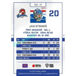 2025/26 Goal Cards Maxa liga #TAB-01 Jan Strmeň