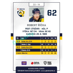 2025/26 Goal Cards Maxa liga #ZLI-14 Robert Říčka