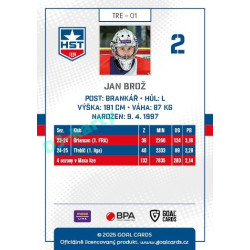 2025/26 Goal Cards Maxa liga #TRE-01 Jan Brož 