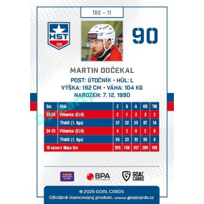 2025/26 Goal Cards Maxa liga #TRE-11 Martin Dočekal