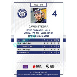 2025/26 Goal Cards Maxa liga #KOL-04 David Sýkora
