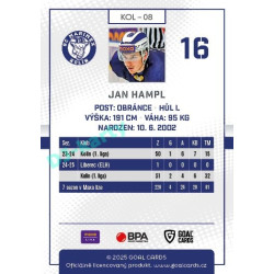 2025/26 Goal Cards Maxa liga #KOL-08 Jan Hampl