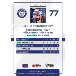 2025/26 Goal Cards Maxa liga #KOL-07 Jakub Černohorský