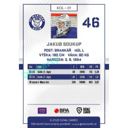 2025/26 Goal Cards Maxa liga #KOL-01 Jakub Soukup