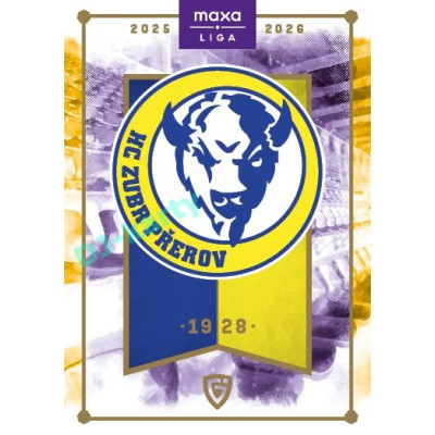 2025/26 Goal Cards Maxa liga #C-08 HC ZUBR Přerov Team Logo
