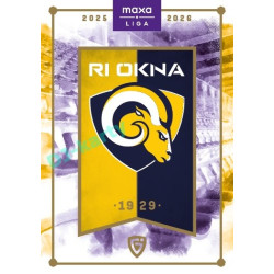 2025/26 Goal Cards Maxa liga #C-02 RI Okna Berani Zlín Team Logo