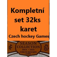 2024/25 LC Repre serie 2 kompletní set Czech Hockey games 2025 32ks karet
