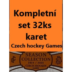 2024/25 LC Repre serie 2 kompletní set Czech Hockey games 2025 32ks karet