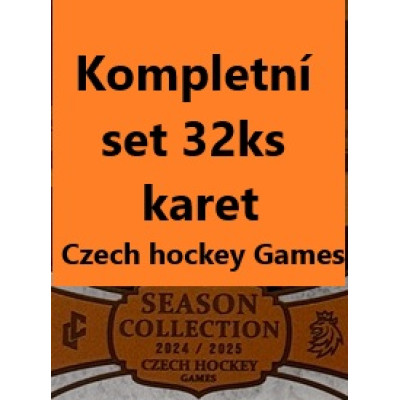 2024/25 LC Repre serie 2 kompletní set Czech Hockey games 2025 32ks karet