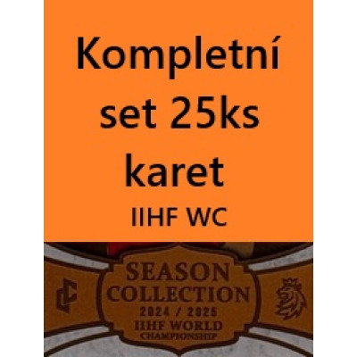 2024/25 LC Repre serie 2 kompletní set IIHF World Championship 2025 25ks karet
