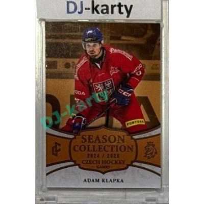 2024/25 LC Repre serie 2 #CHG-28 Adam Klapka Czech Hockey games 2025