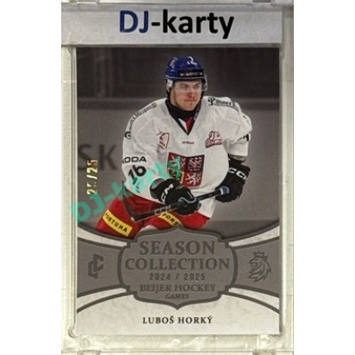 2024/25 LC Repre serie 2 #BHG-10 Luboš Horký Beijer Hockey Games 2025 Platinum xx/25