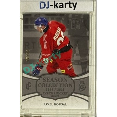 2024/25 LC Repre serie 2 #CHG-19 Pavel Kousal Czech Hockey games 2025 Platinum xx/25