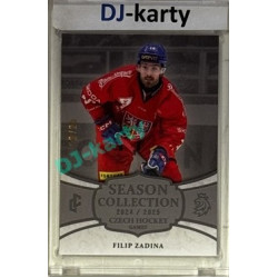 2024/25 LC Repre serie 2 #CHG-16 Filip Zadina Czech Hockey games 2025 Platinum xx/25
